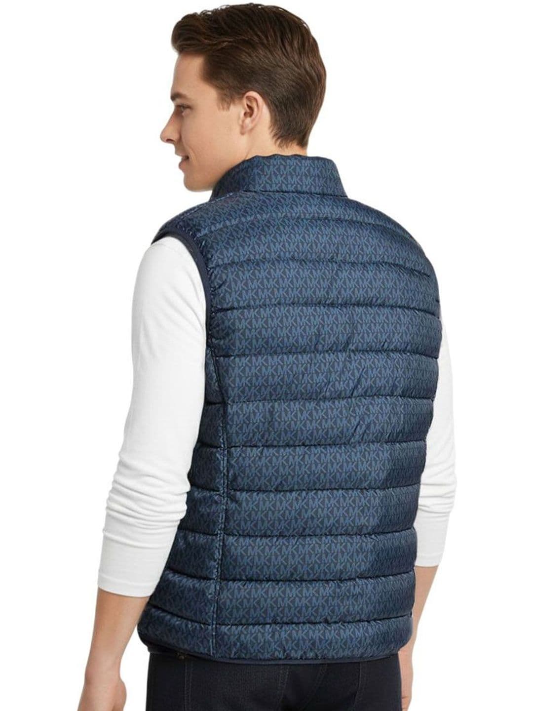 Michael Kors Blue Logo Reversible Vest thumbnail 6