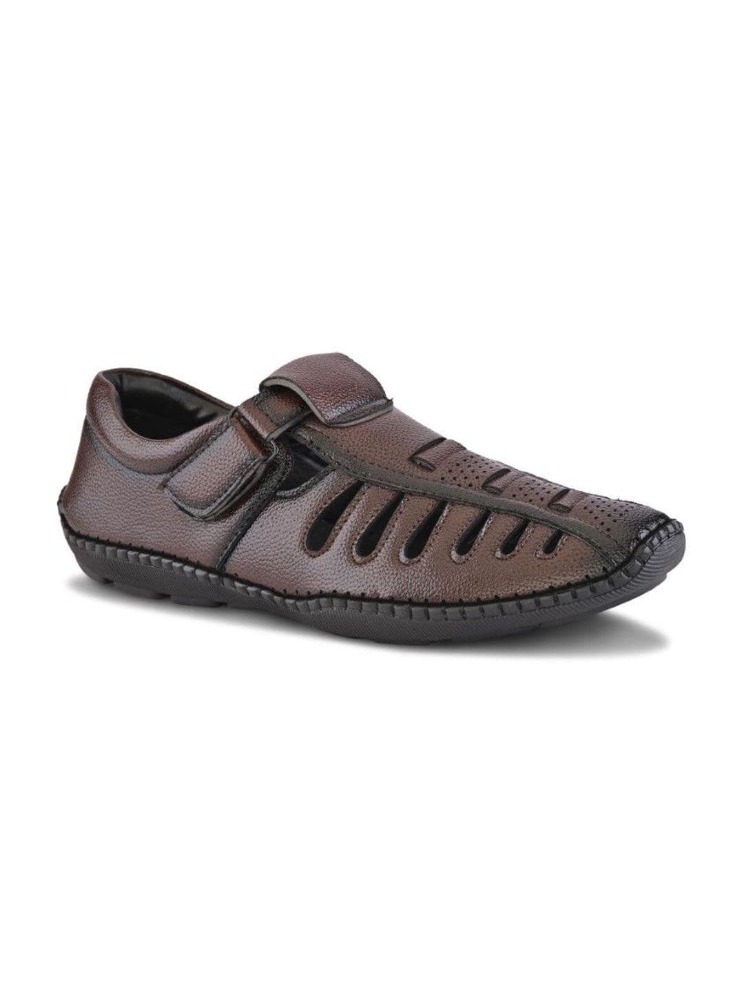 The Roadster Lifestyle Co Men Velcro Fisherman Sandals thumbnail 2