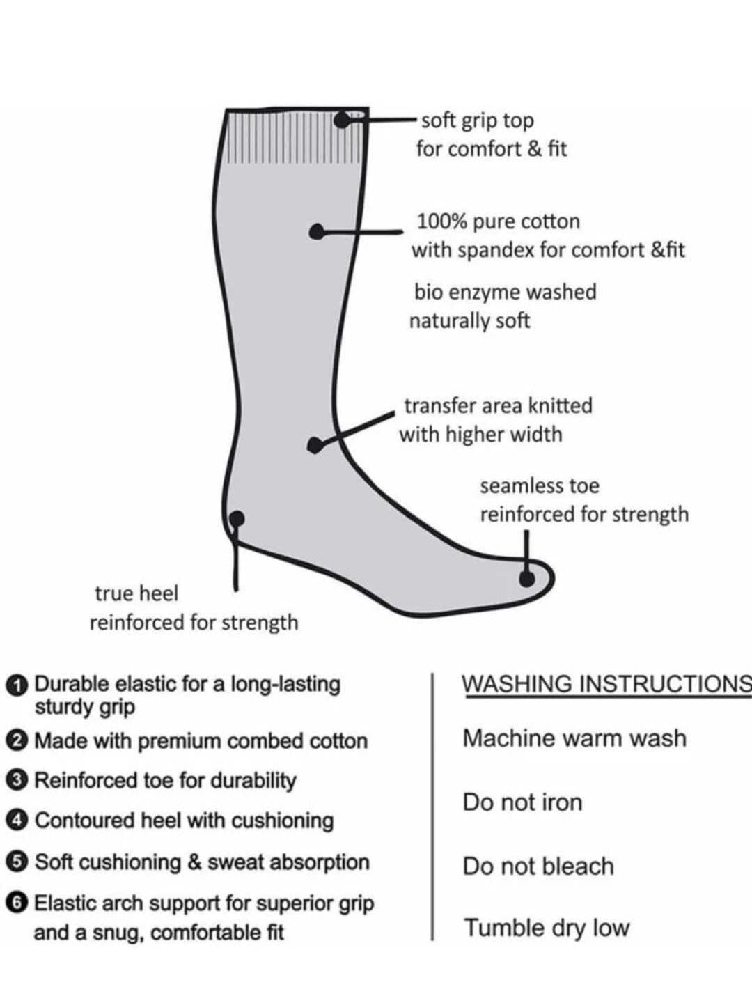 akeet trend Unisex Cotton Assorted Calf Length Socks thumbnail 4