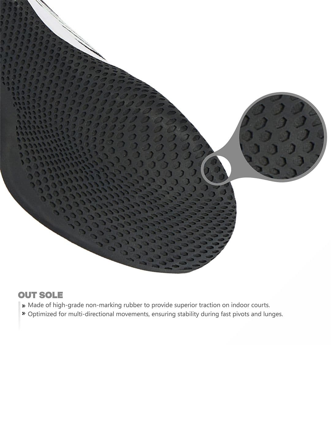 SG Ease Black-white All-court shoes best for Badminton Pickleball & Tennis Shoes thumbnail 7