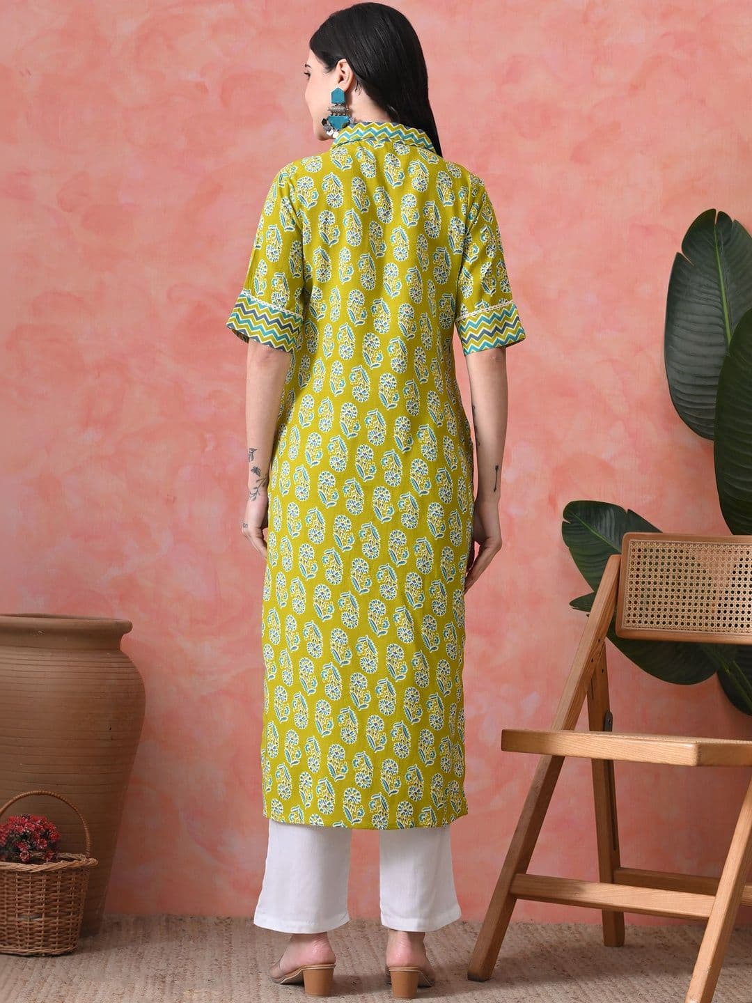 JEMCY Women Ethnic Motifs Printed Kurta thumbnail 4