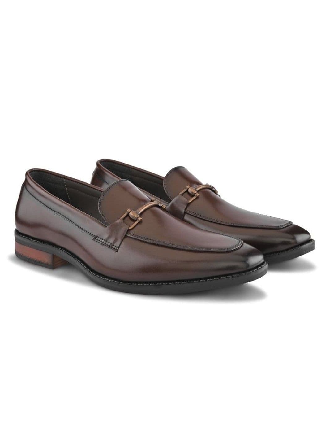 House of Pataudi Men Leather Formal Loafers thumbnail 2