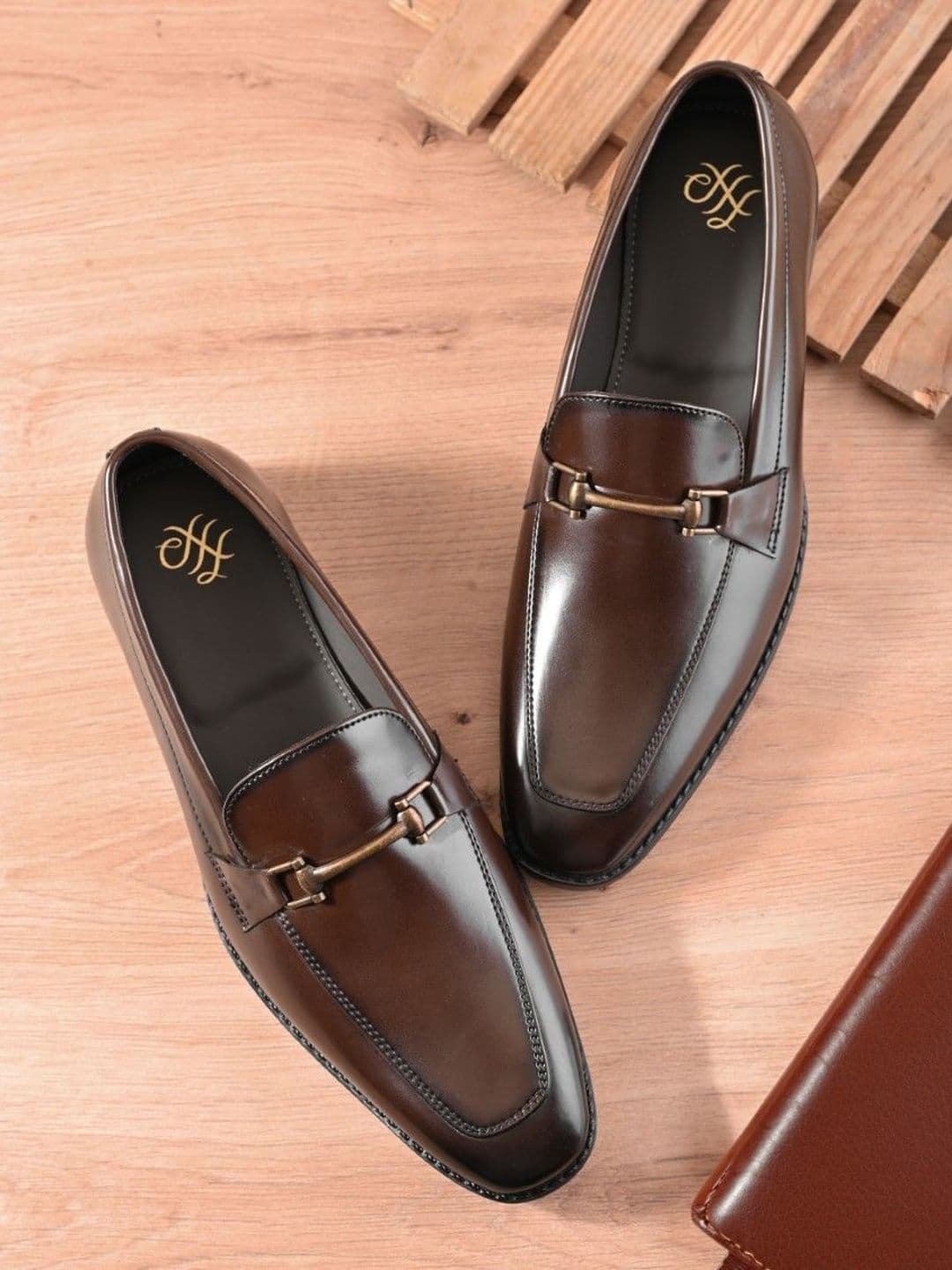 House of Pataudi Men Leather Formal Loafers - view 1
