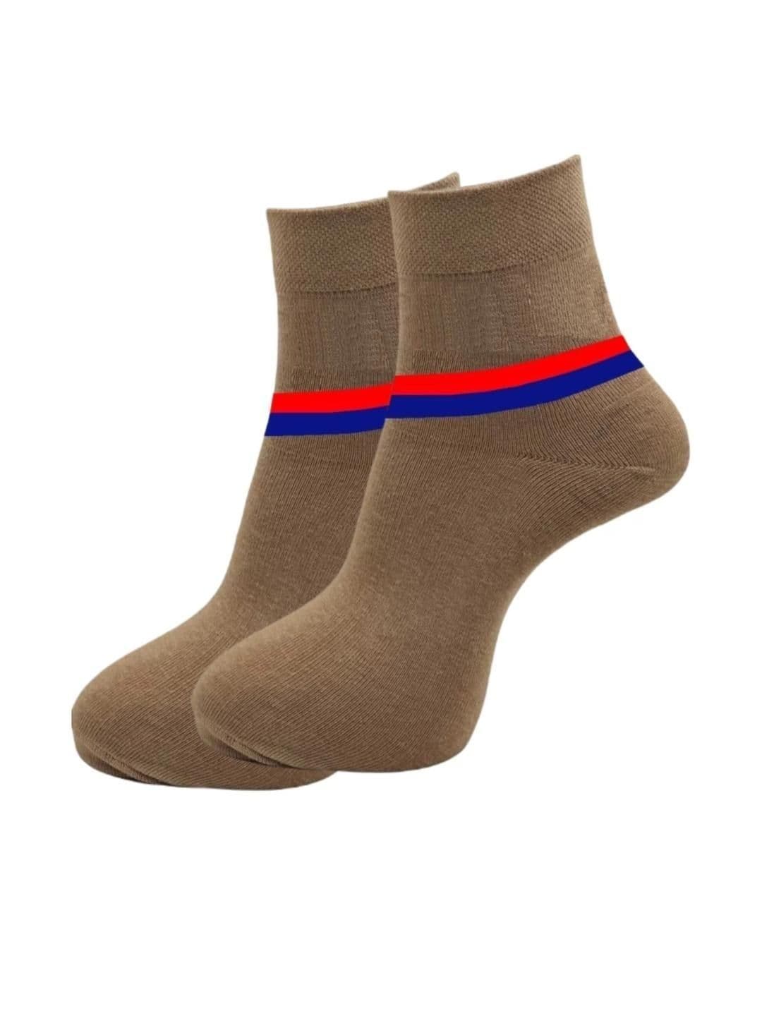 akeet trend Unisex Pack of 6 Cotton Assorted Colourblocked Ankle Length Socks thumbnail 2