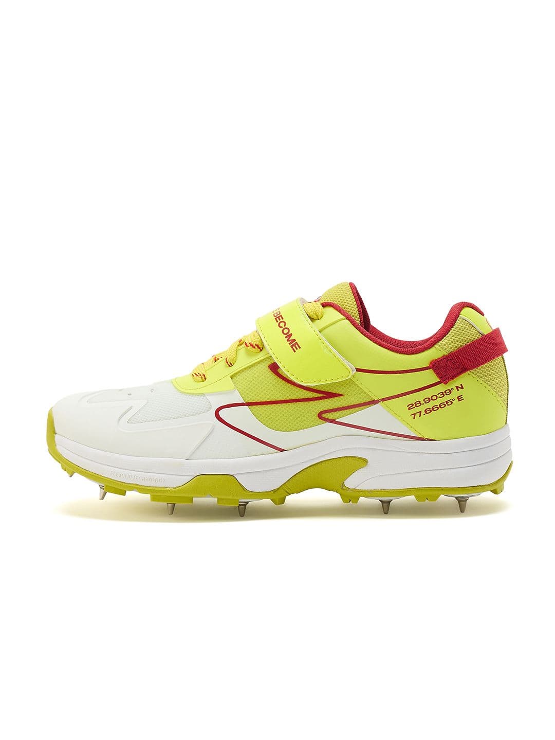 SG Sierra ARC Spike Shoes White-Yellow-Red - Premium Grip EVA Comfort Mesh Upper thumbnail 4