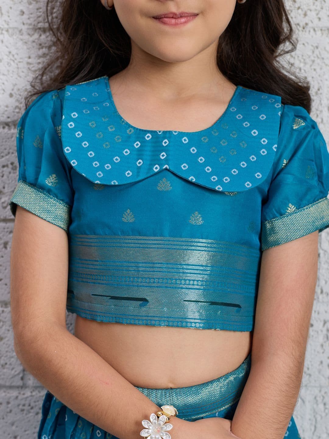 KALINI Girls Printed Ready to Wear Lehenga & Choli thumbnail 4