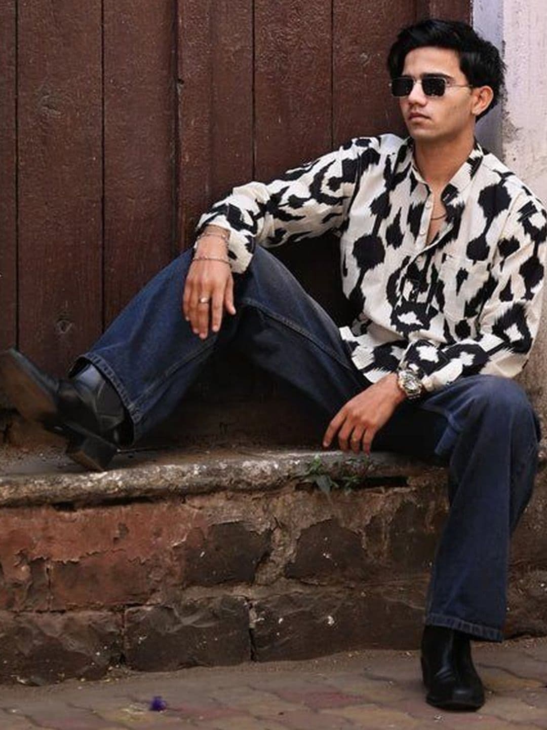 Hues Fab Men Printed Kurta thumbnail 4