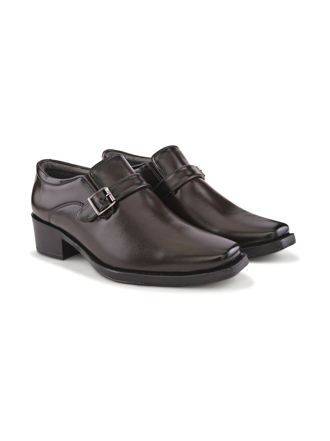 INVICTUS Men Square Toe Slip-On Monk Shoes Formal Shoes thumbnail 6
