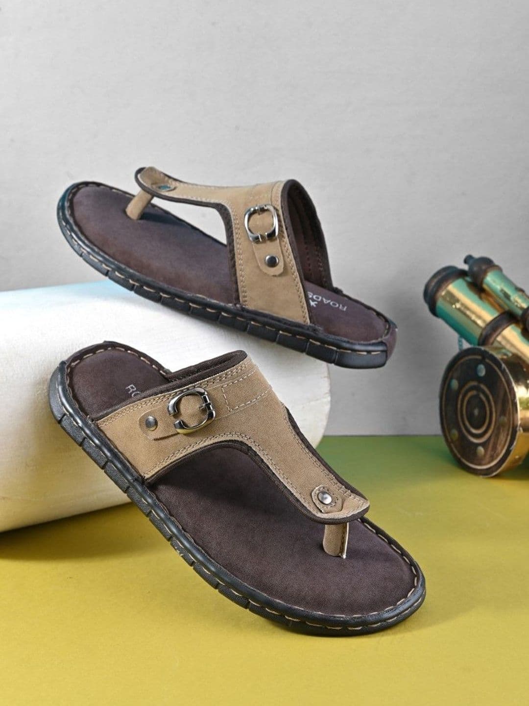 The Roadster Lifestyle Co Men T-Strap Slip-On Comfort Sandals - view 1