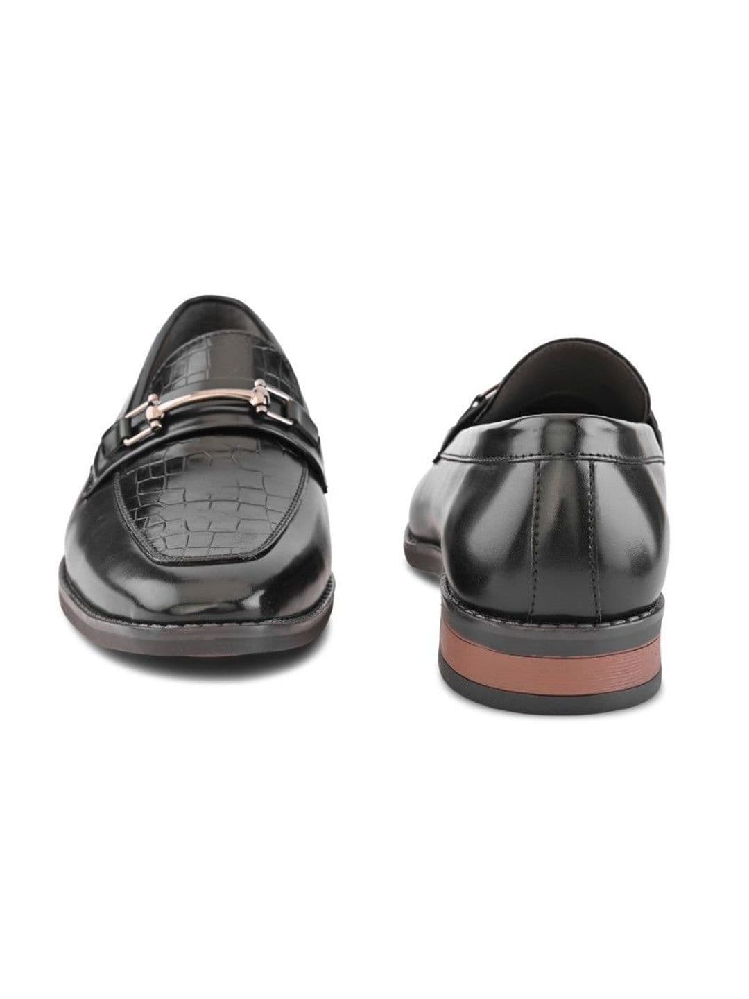 San Frissco Men Synthetic Leather Round Toe Buckle Loafers Formal Shoes thumbnail 5