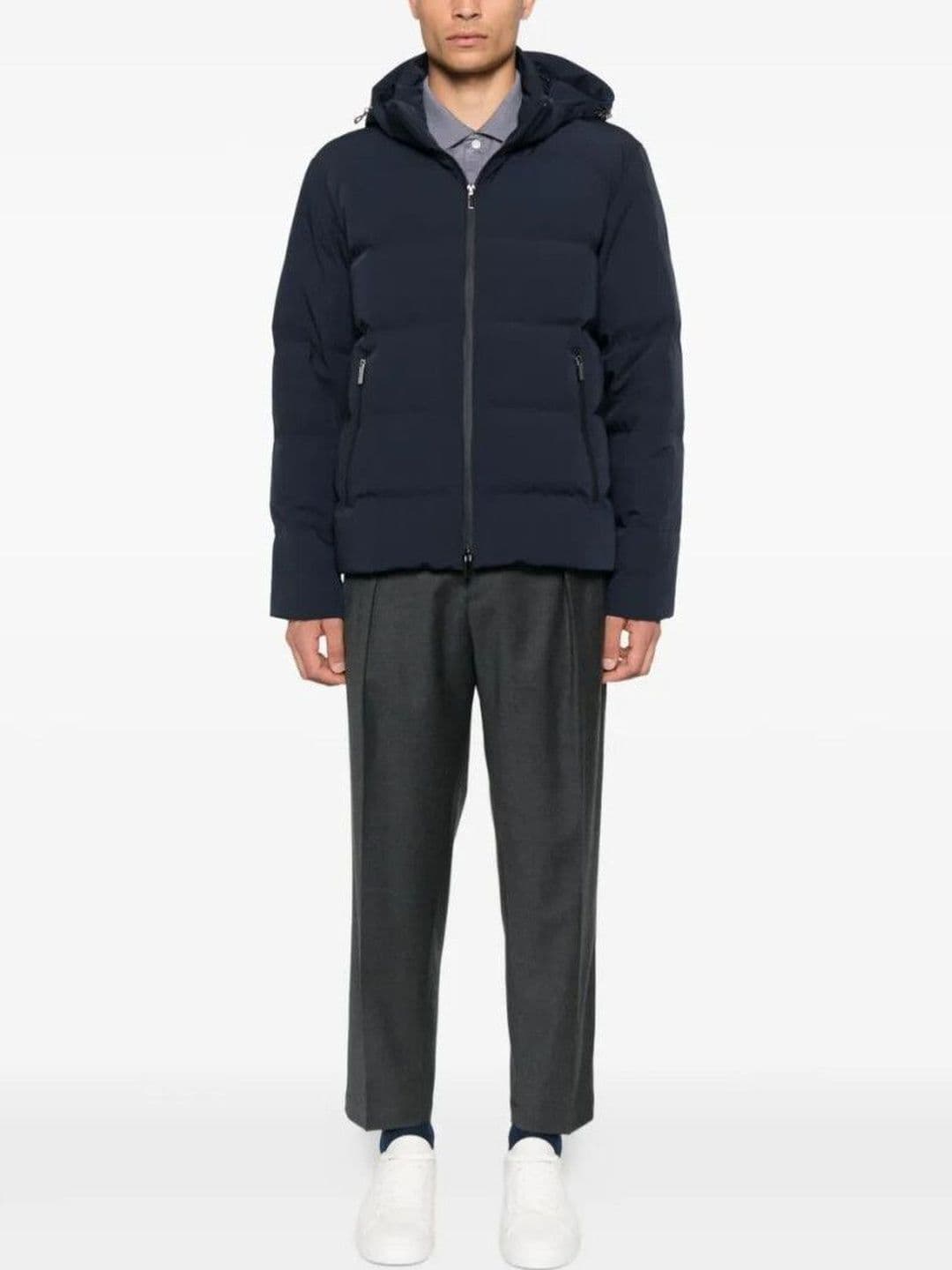 Paul & Shark Navy Blue Hooded Jacket thumbnail 2