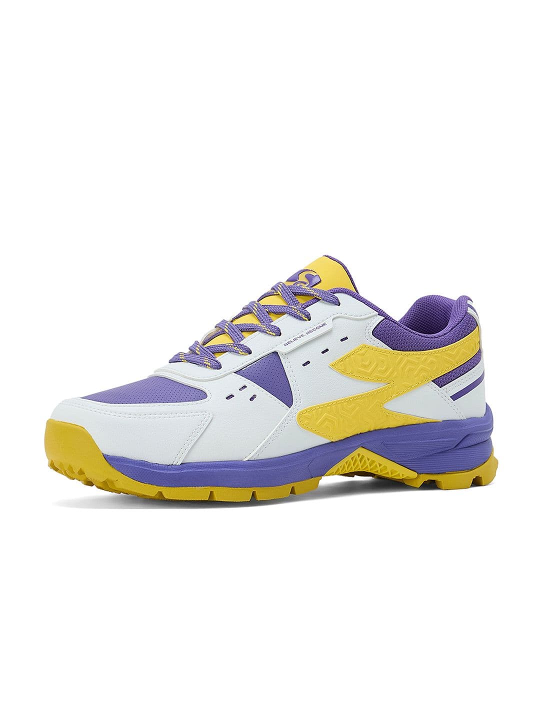 SG Club Evo Stud Shoes White-Purple-Yellow - Mesh Upper EVA Stable Support thumbnail 7