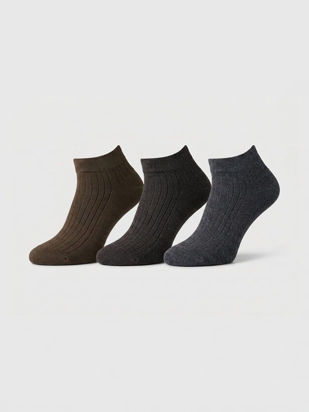 Moda Rapido Men Pack of 3 Cotton Assorted Patterned Ankle Length Socks - view 1