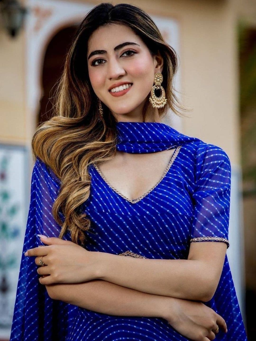 JIHU CULTURE Semi-Stitched Lehenga & Blouse With Dupatta thumbnail 3