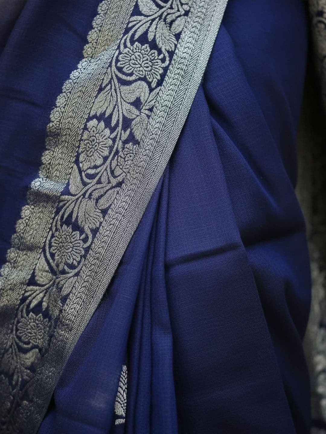all about you Woven Design Zari Silk Blend Mysore Silk Saree thumbnail 2