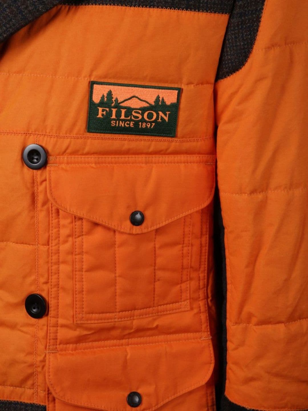 Junya Watanabe Orange Patchwork Jacket thumbnail 5