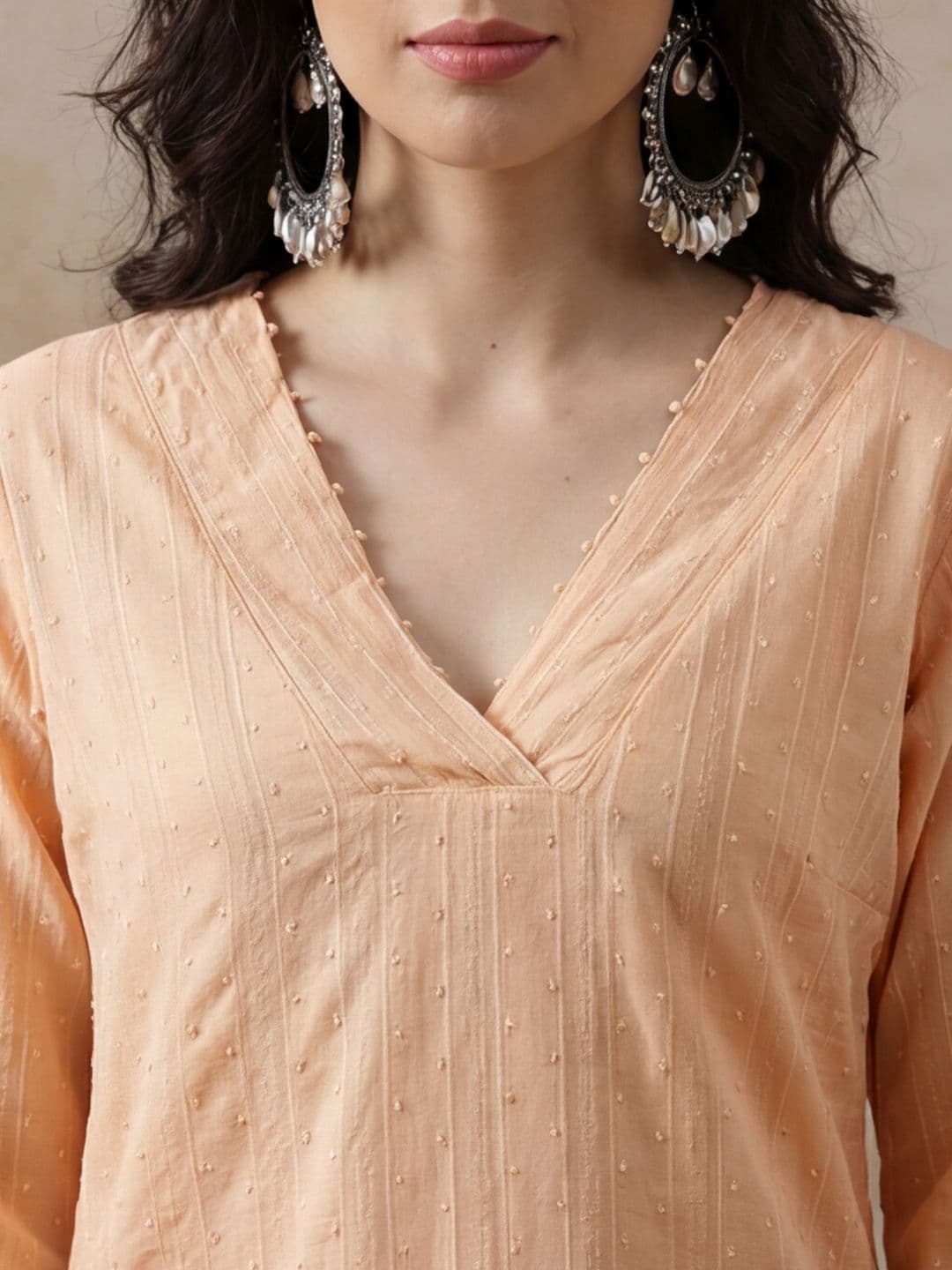 Anouk Women Regular Pure Cotton Kurti with Salwar thumbnail 3