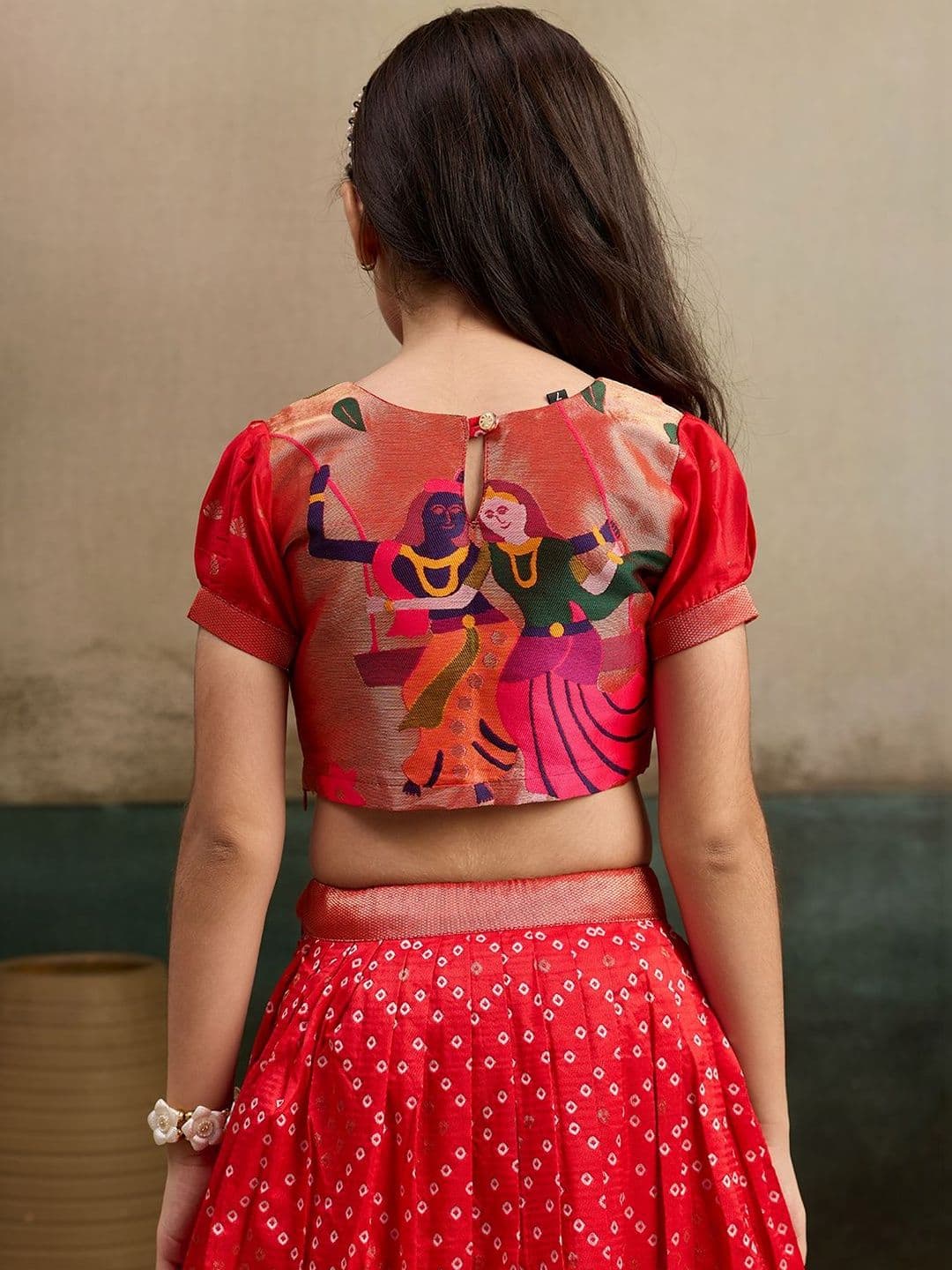 KALINI Girls Embellished Ready to Wear Lehenga & Choli thumbnail 6