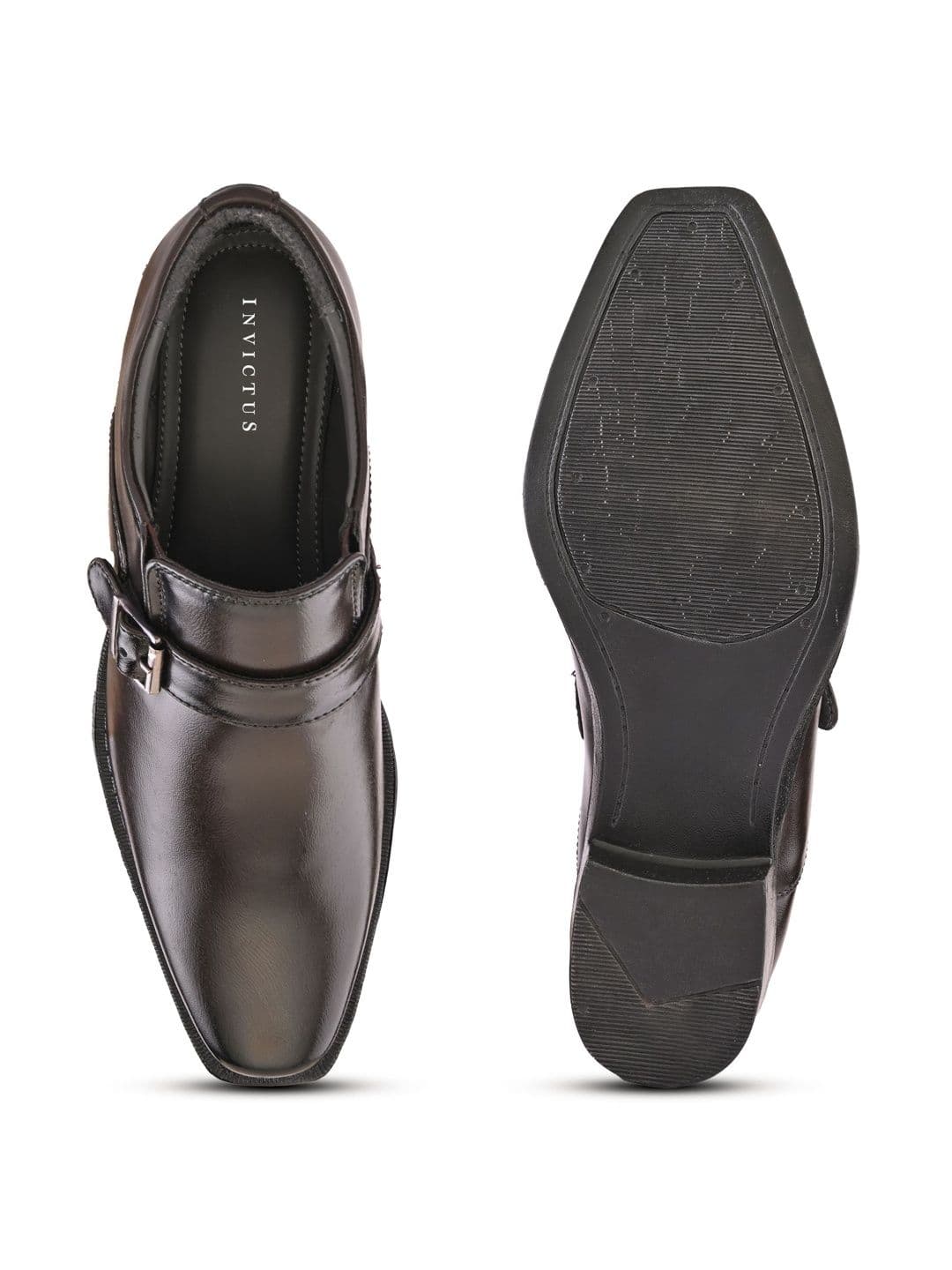 INVICTUS Men Square Toe Slip-On Monk Shoes Formal Shoes thumbnail 3