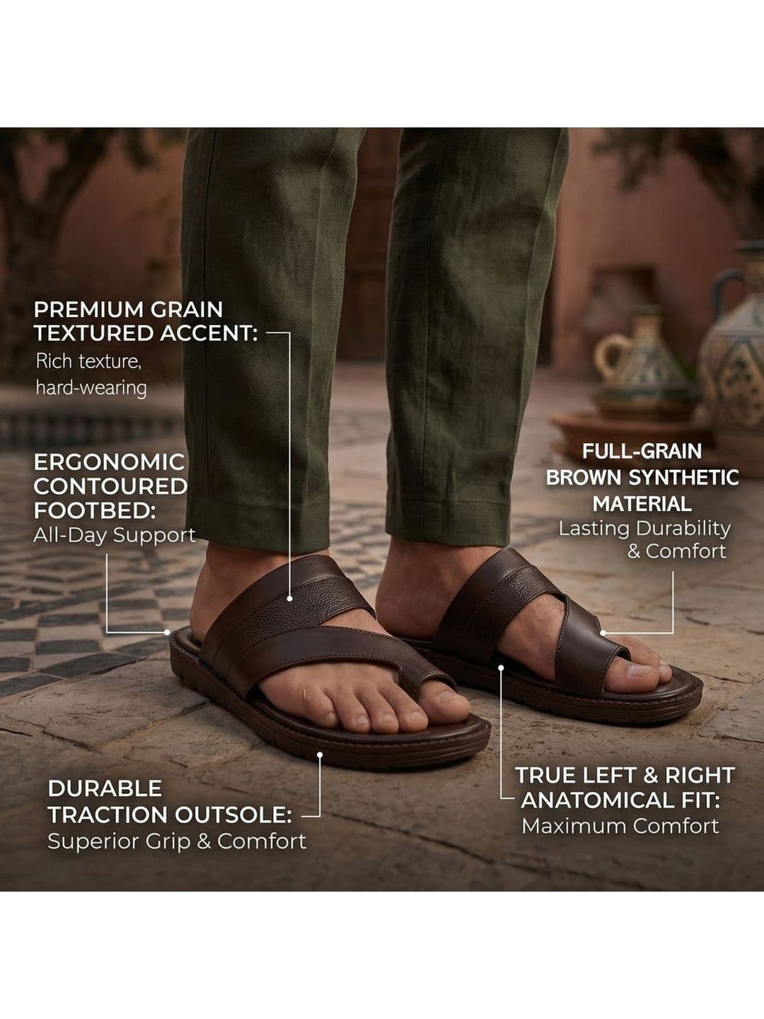 Ajanta Men Comfort Sandals thumbnail 2