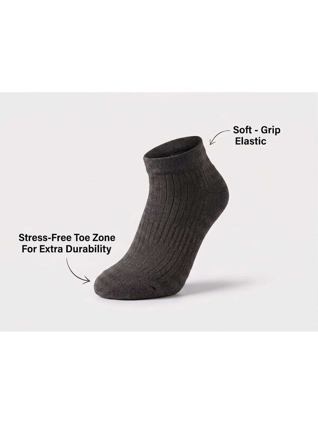 SZN Unisex Pack of 4 Cotton Assorted Ankle Length Socks thumbnail 4
