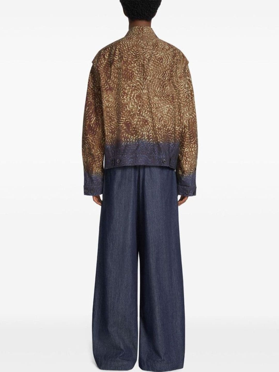 Dries Van Noten Brown Bomber Jacket thumbnail 2