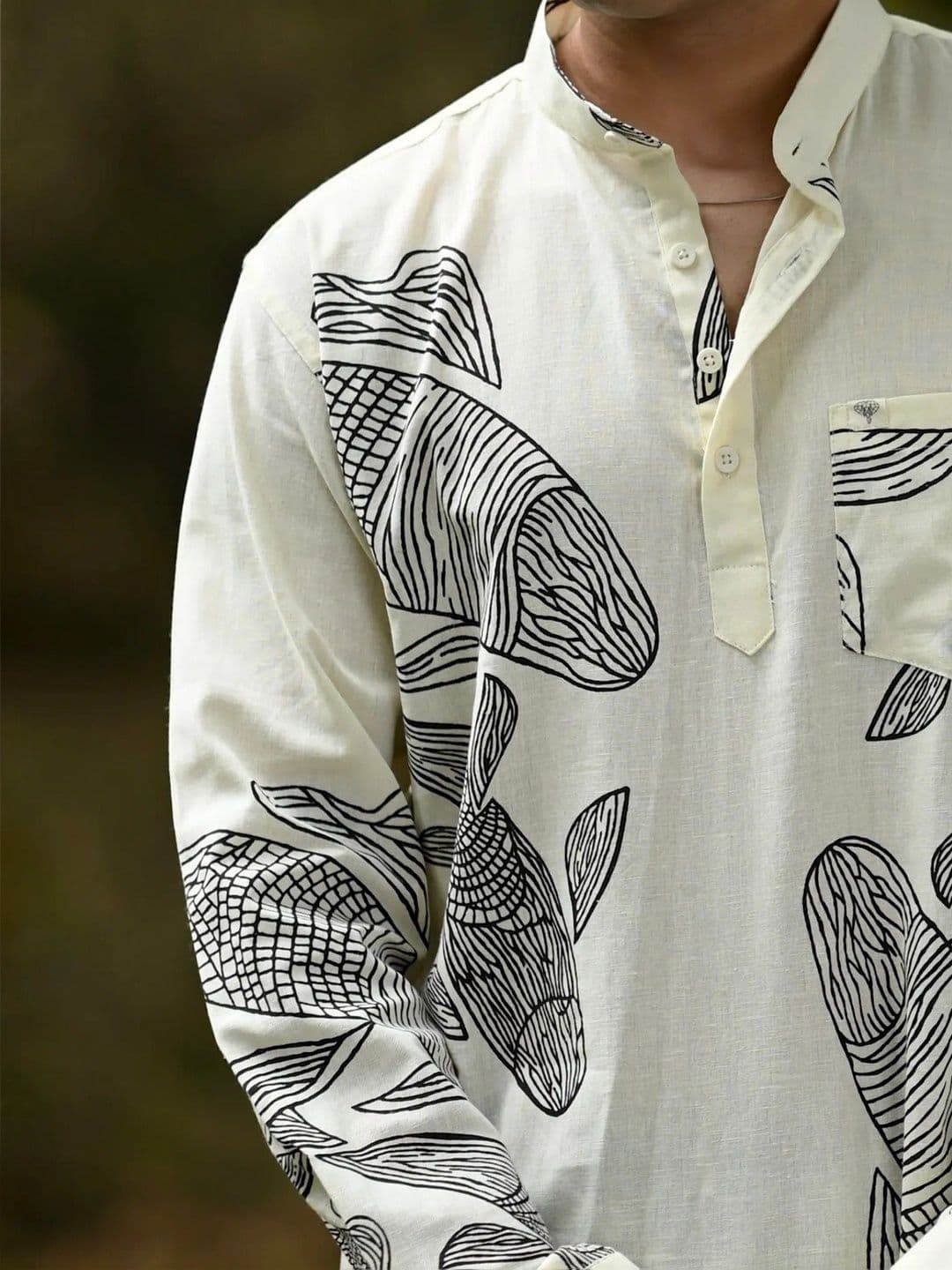 Hues Fab Men Printed Kurta thumbnail 3
