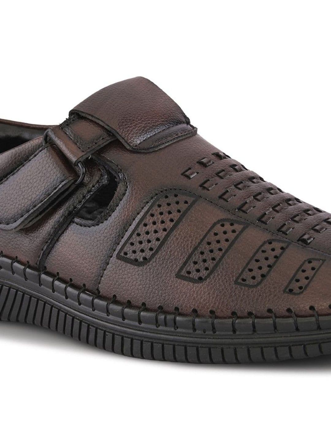 The Roadster Lifestyle Co Men Velcro Fisherman Sandals thumbnail 4