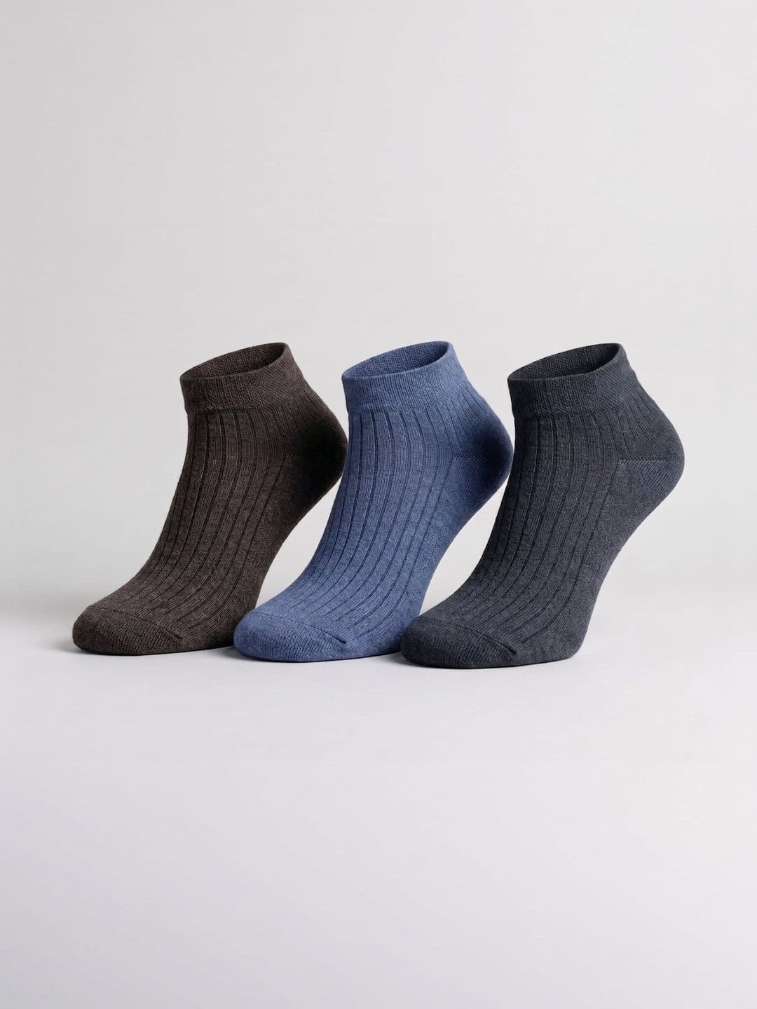 SZN Unisex Pack of 3 Cotton Assorted Patterned Ankle Length Socks - view 1