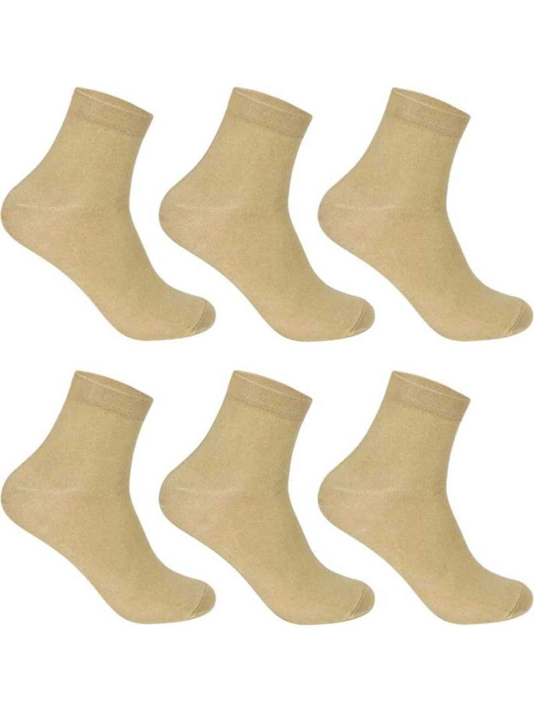 akeet trend Unisex Pack Of 6 Cotton Solid Ankle-Length Socks - view 1