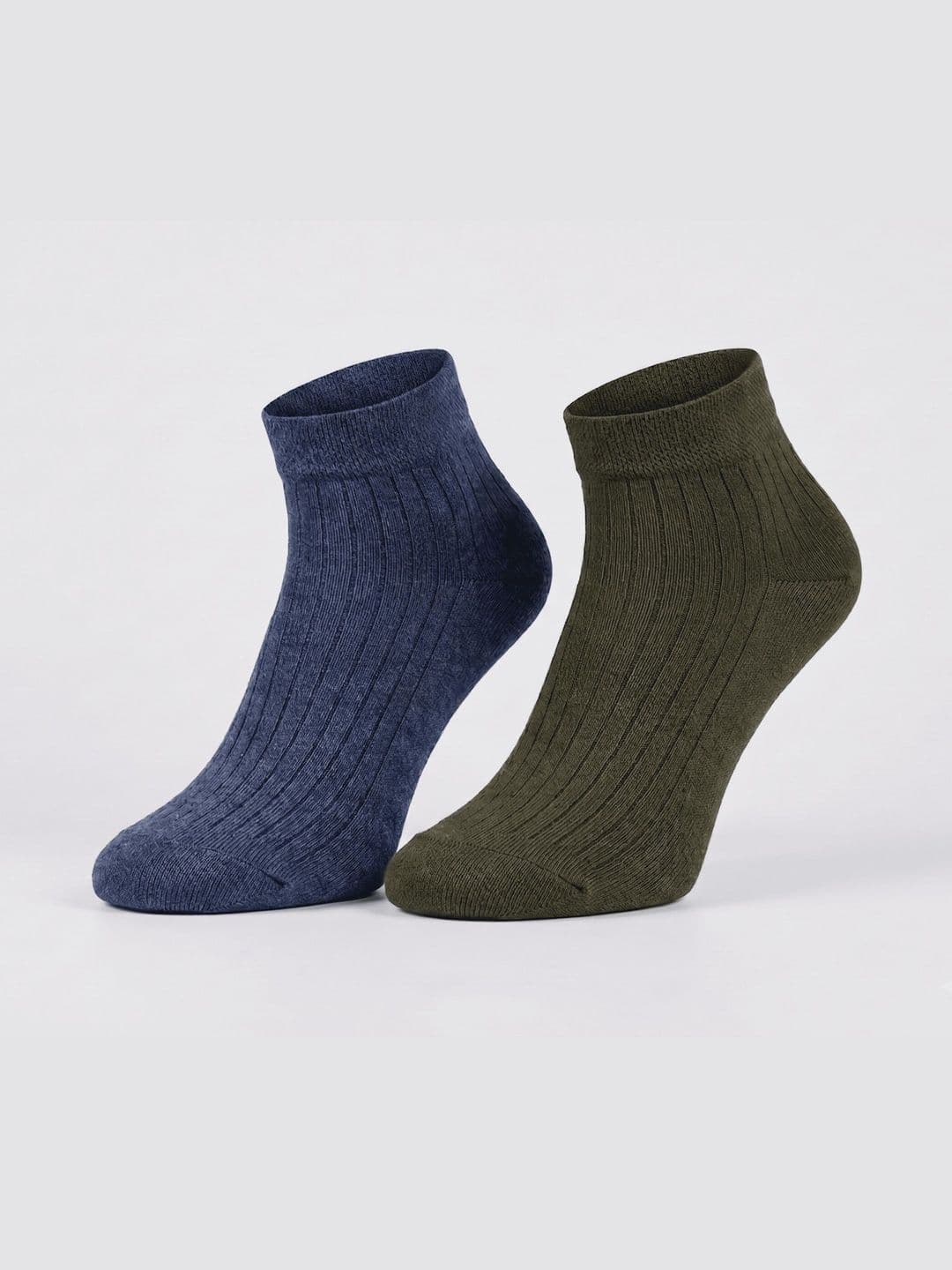 Moda Rapido Men Pack of 2 Cotton Assorted Patterned Ankle Length Socks - view 1