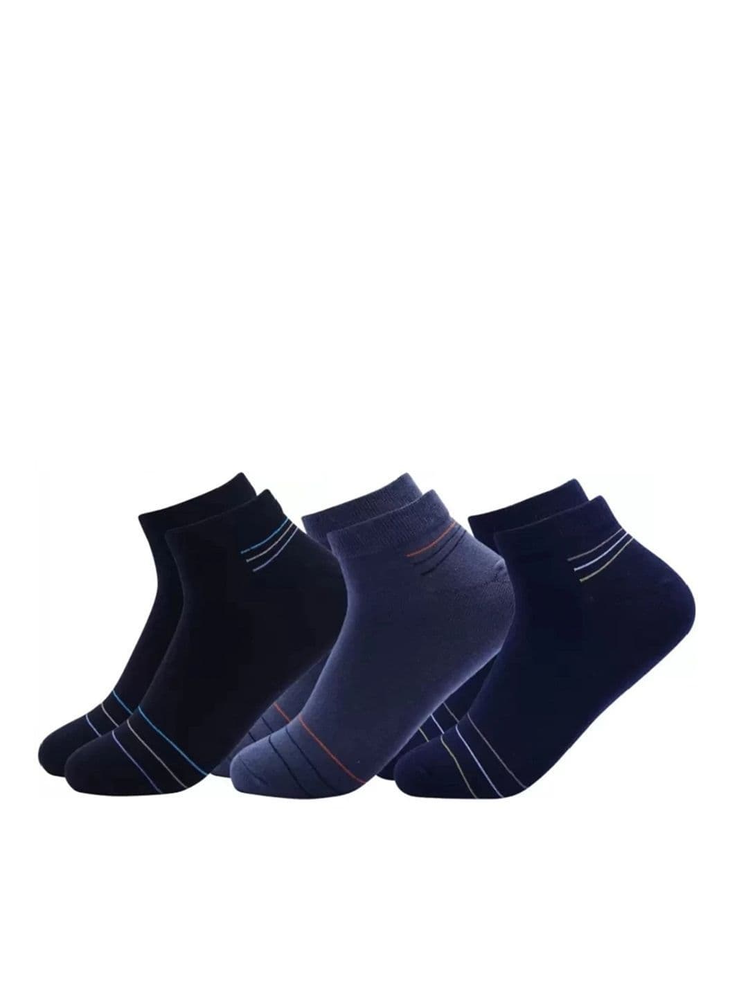 akeet trend Unisex Cotton Assorted Striped Ankle Length Socks - view 1