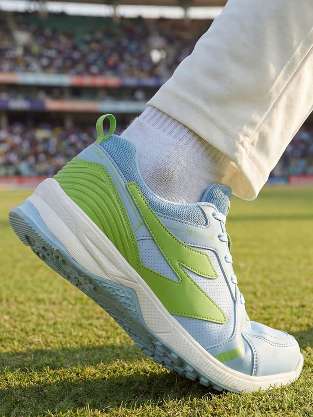 SG Yorker Pro Shoes Blue-Lime Green - All Rounder Training & Match Shoes thumbnail 6