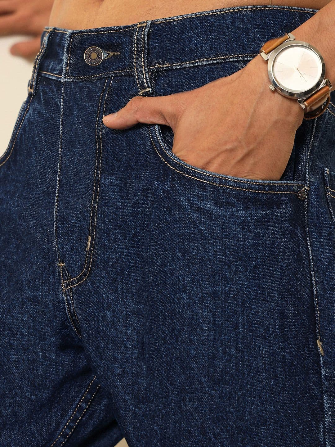 MASCLN SASSAFRAS Men Regular Fit Mid-Rise Jeans thumbnail 6