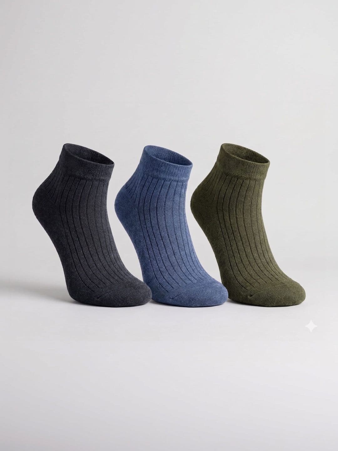 Moda Rapido Men Pack of 3 Cotton Assorted Patterned Ankle Length Socks - view 1