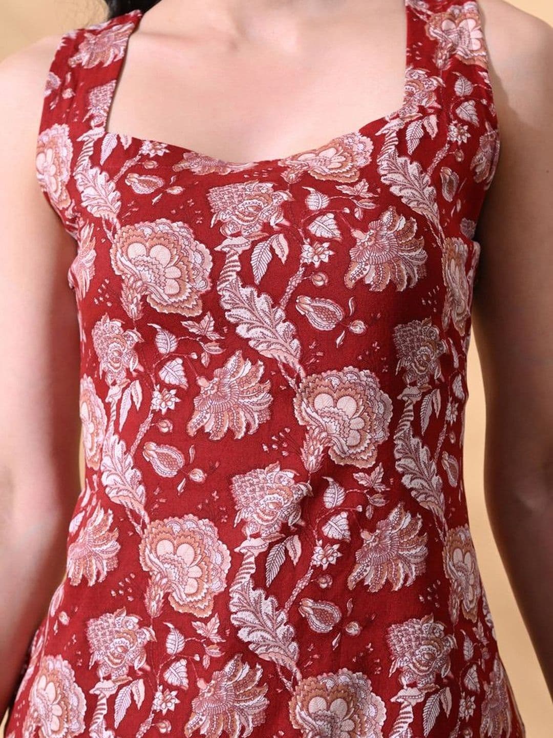 Anouk X fwd Floral Printed Square Neck Kurti thumbnail 3