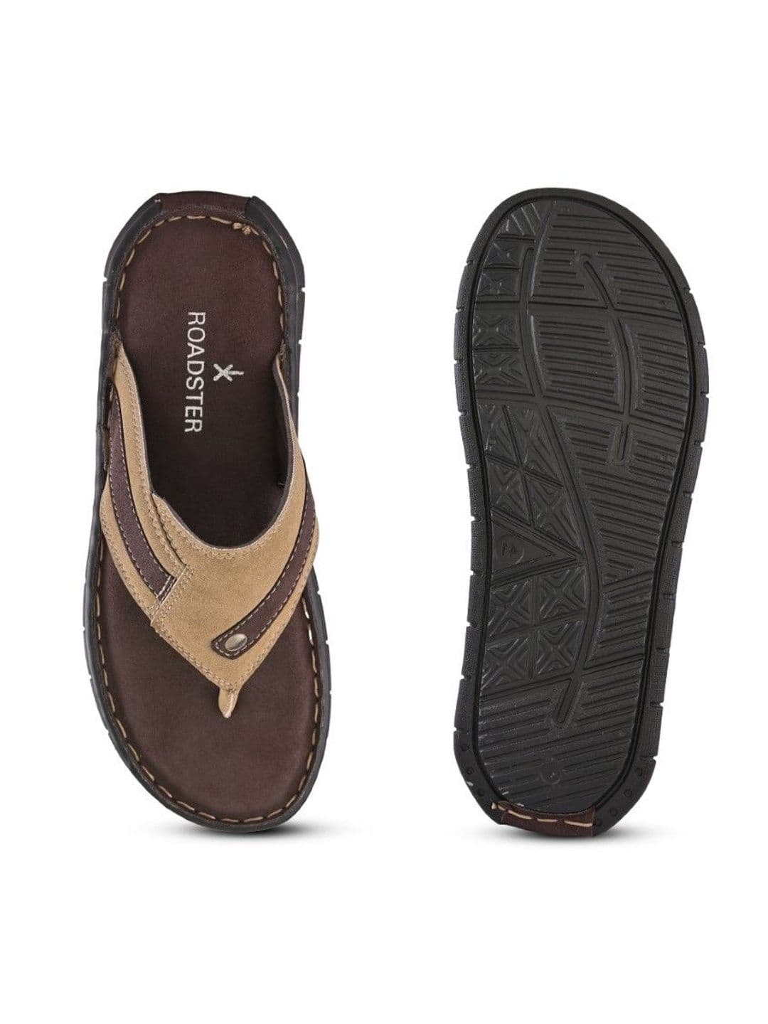 The Roadster Lifestyle Co Men T-Strap Slip-On Comfort Sandals thumbnail 6