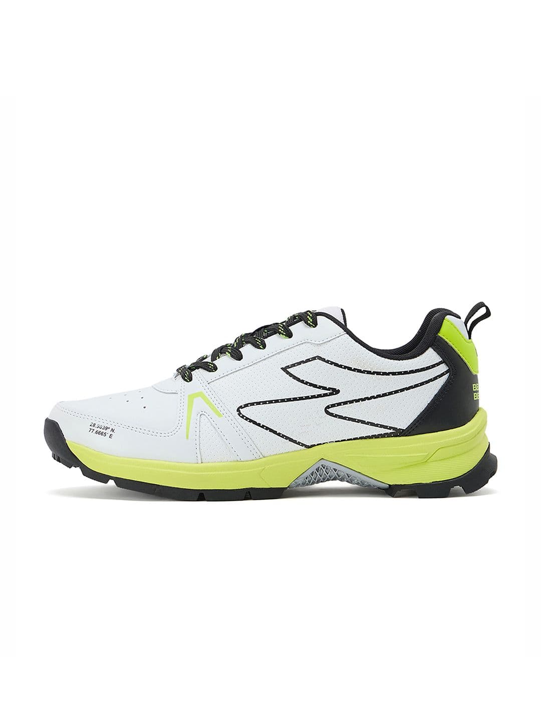 SG Scorer Edge Shoes White-Volt Green - Supportive Cushioned Cricket Shoes thumbnail 5
