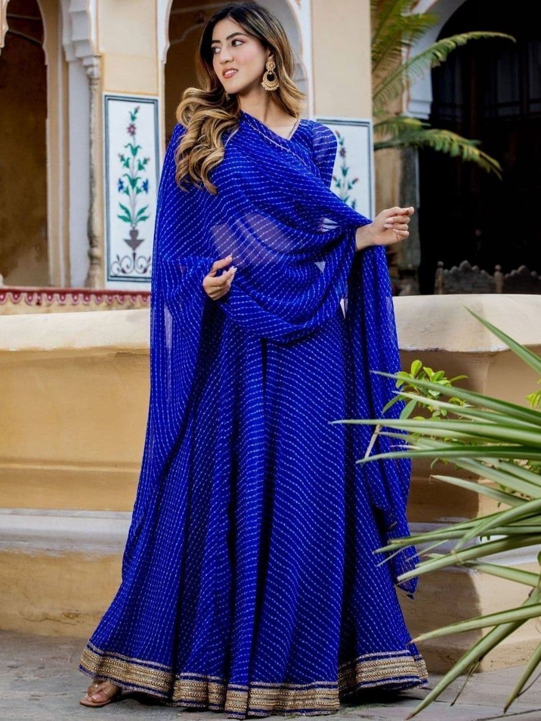 JIHU CULTURE Semi-Stitched Lehenga & Blouse With Dupatta thumbnail 6