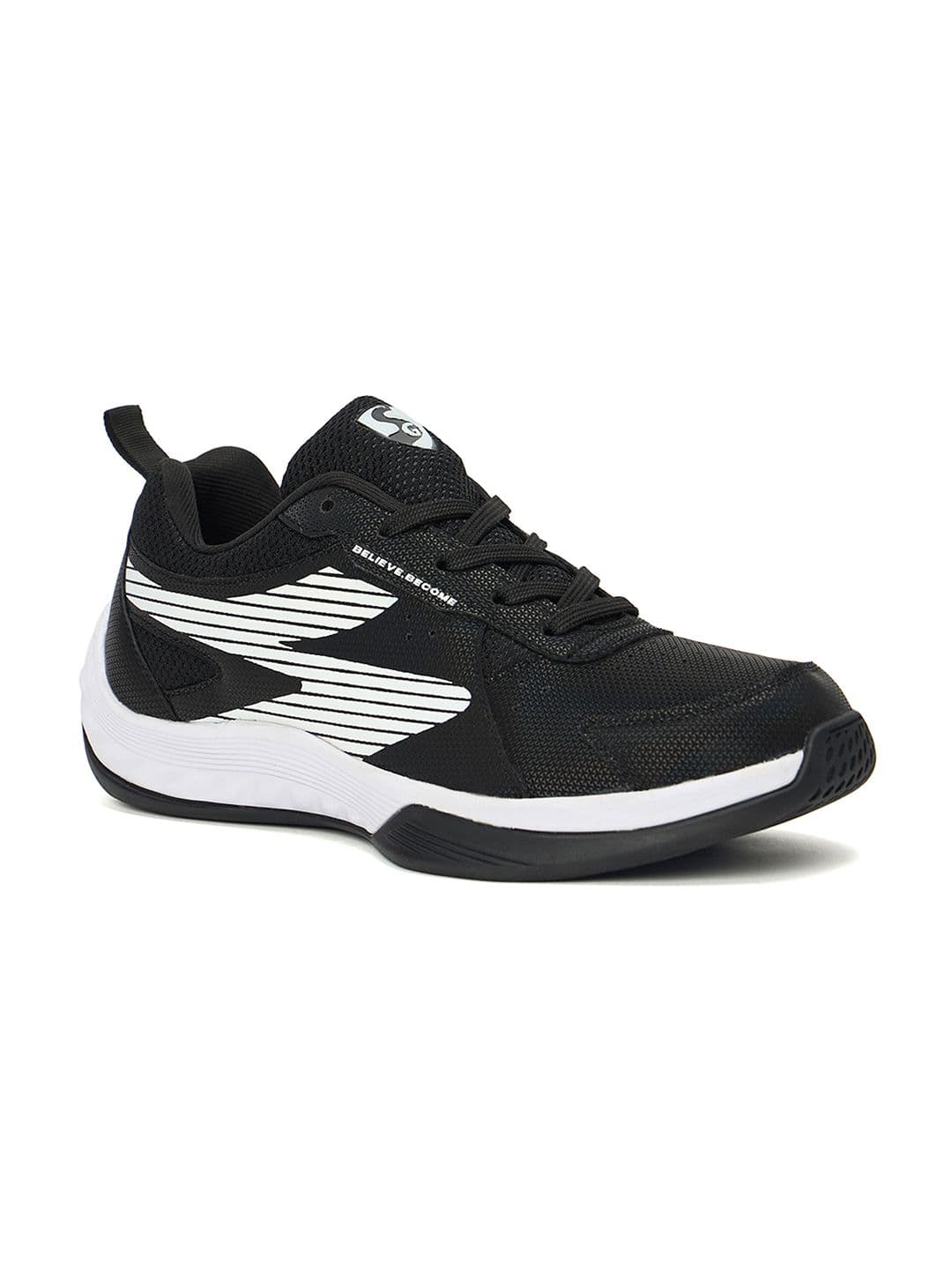 SG Ease Black-white All-court shoes best for Badminton Pickleball & Tennis Shoes - view 1
