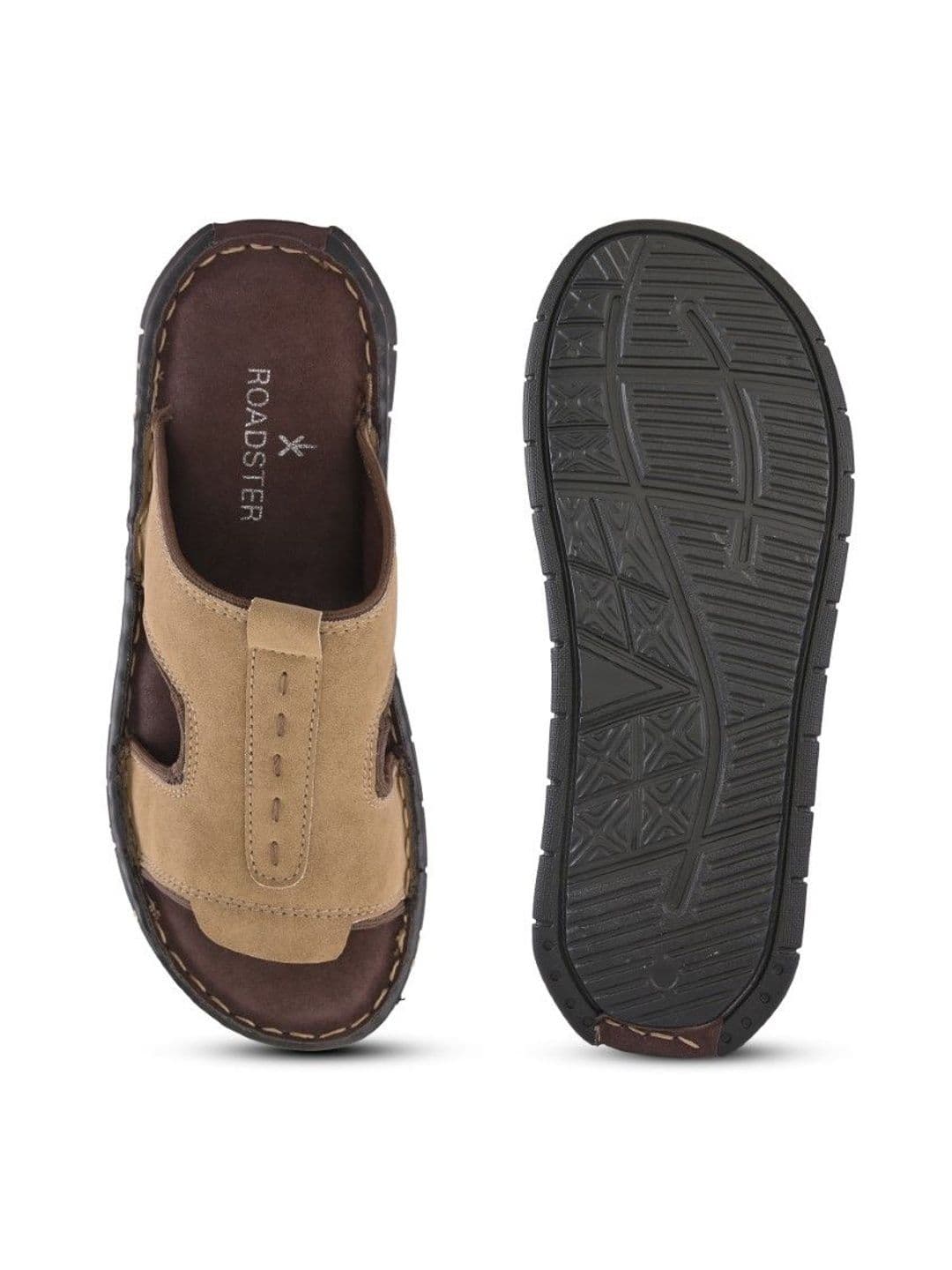 The Roadster Lifestyle Co Men Open Toe Slip-On Comfort Sandals thumbnail 3