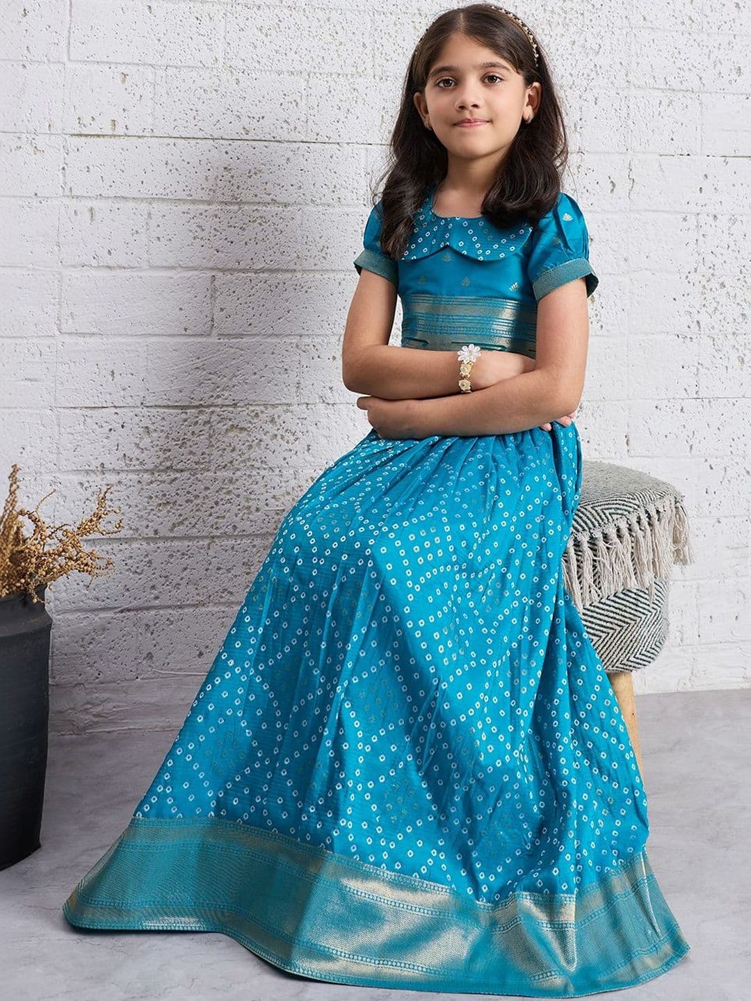 Tasarika Girls Embroidered Ready to Wear Lehenga Choli thumbnail 7