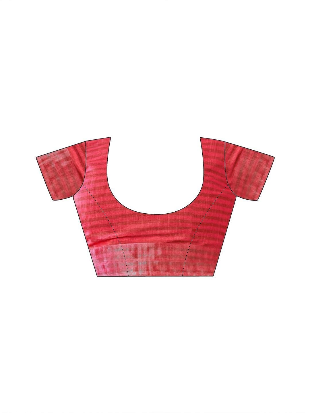 Sangria Printed Chanderi Ready To Wear Sarees Blouse Piece thumbnail 5