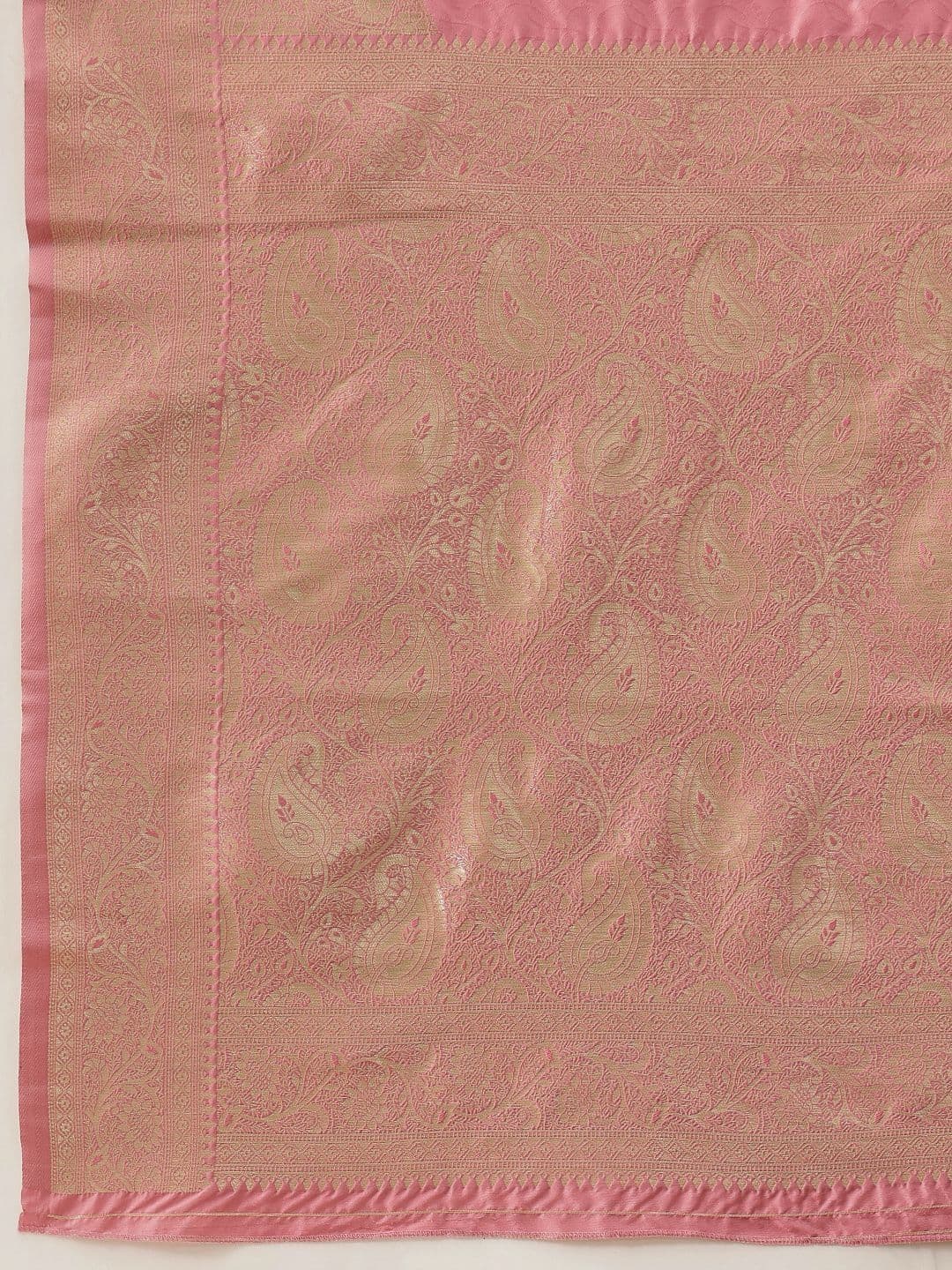Silk Land Paisley Zari Art Silk Banarasi Saree thumbnail 4