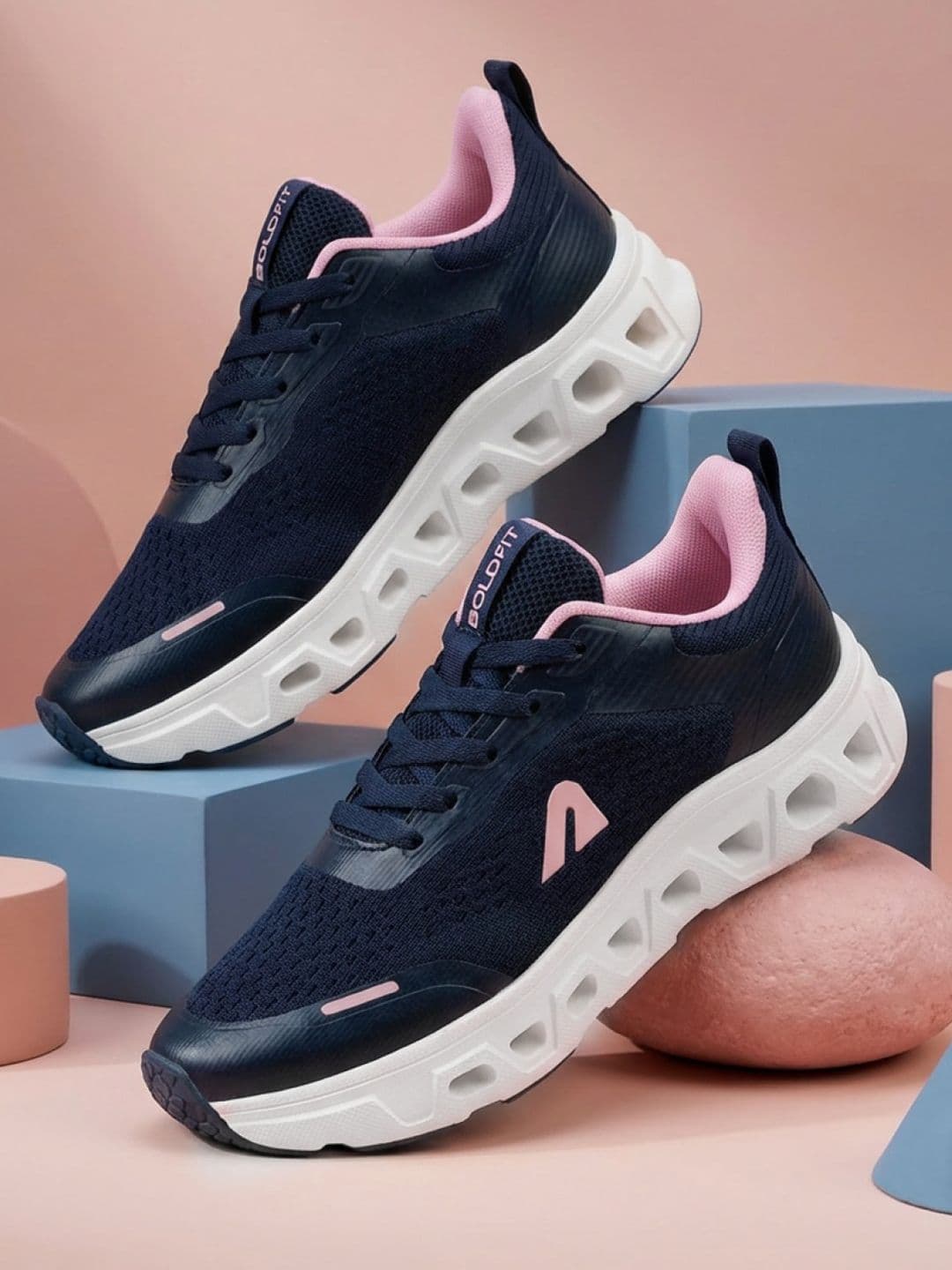 BOLDFIT Women Blue Pink Airframe Running & Walking Sports Shoes - view 1