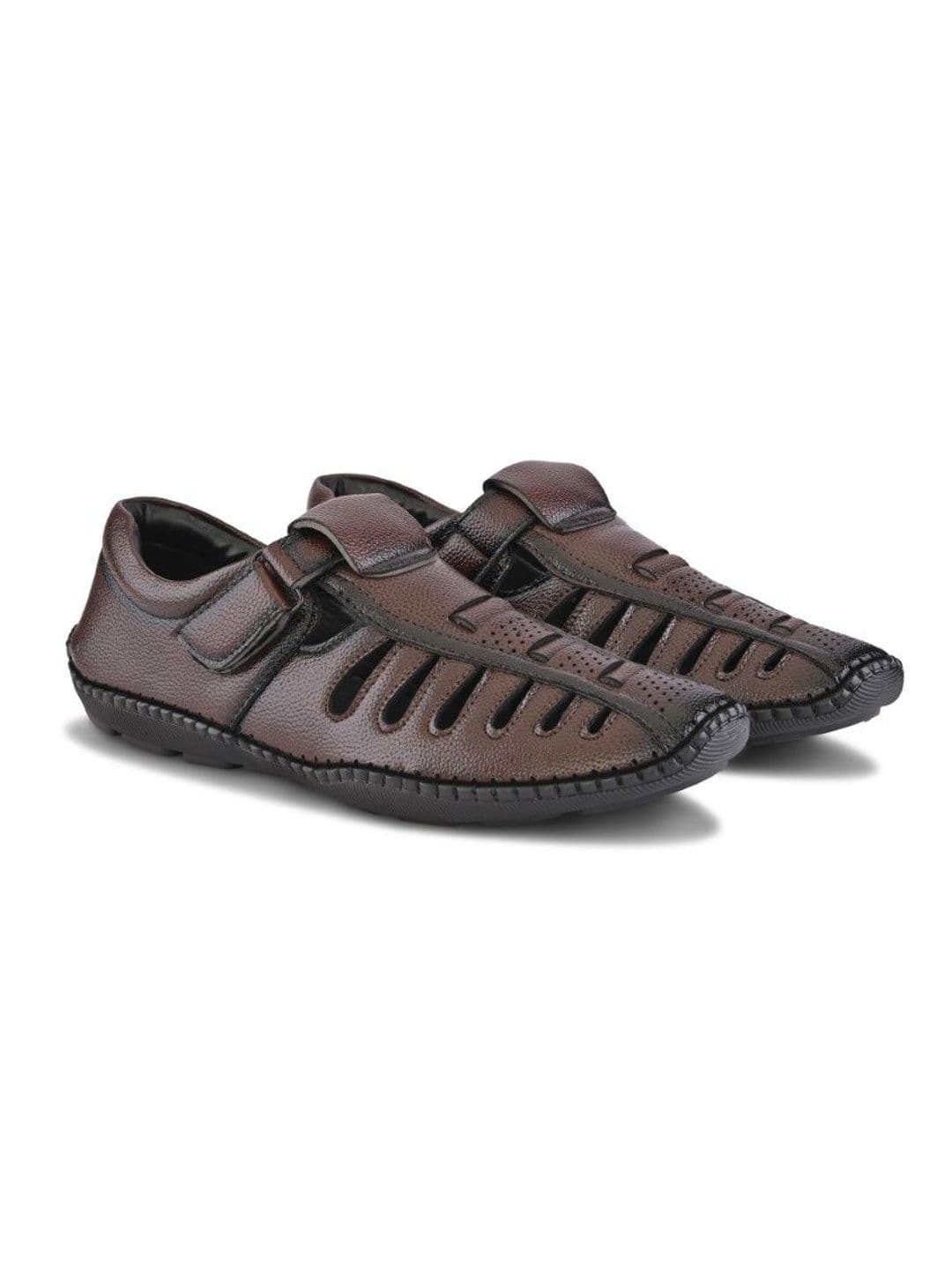 The Roadster Lifestyle Co Men Velcro Fisherman Sandals thumbnail 7