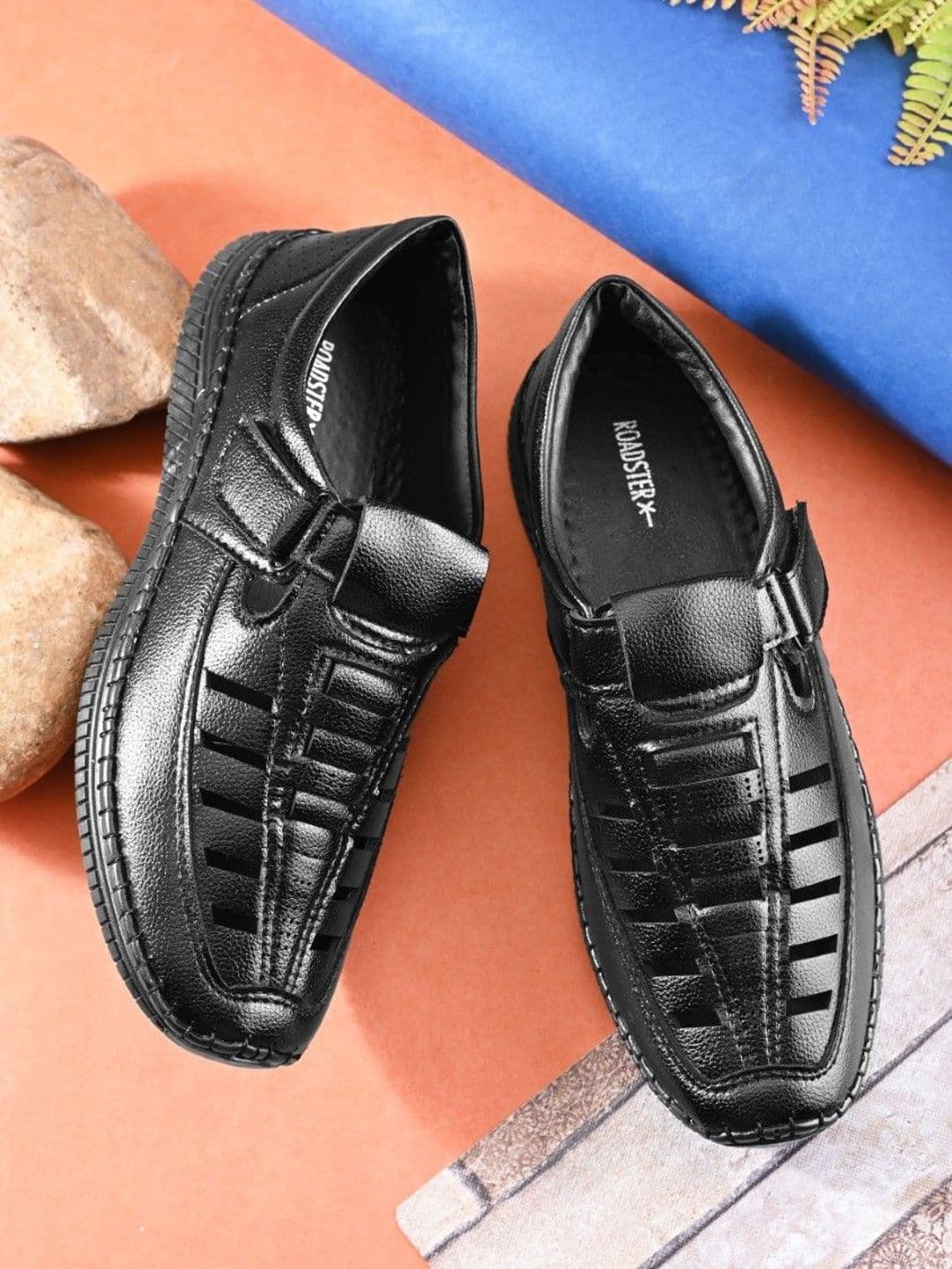 The Roadster Lifestyle Co Men Velcro Fisherman Sandals - view 1