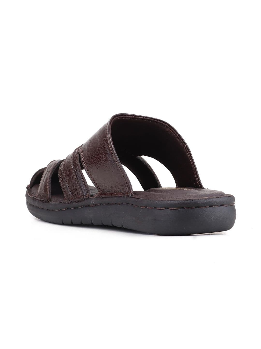 Red Chief Men Leather Cushioned Slippers thumbnail 6