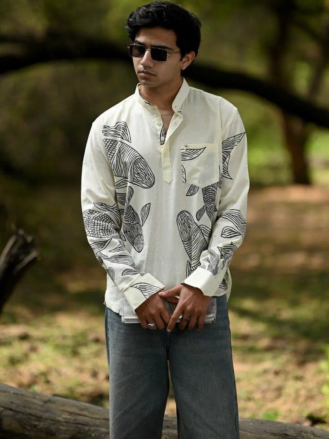 Hues Fab Men Printed Kurta - view 1