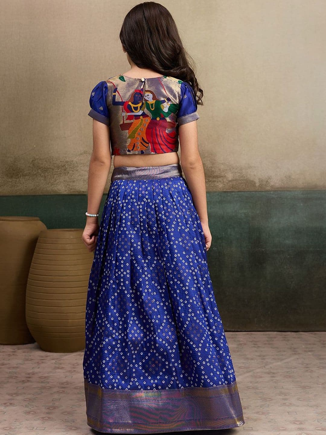 Tasarika Girls Bandhani Ready to Wear Lehenga Choli thumbnail 2